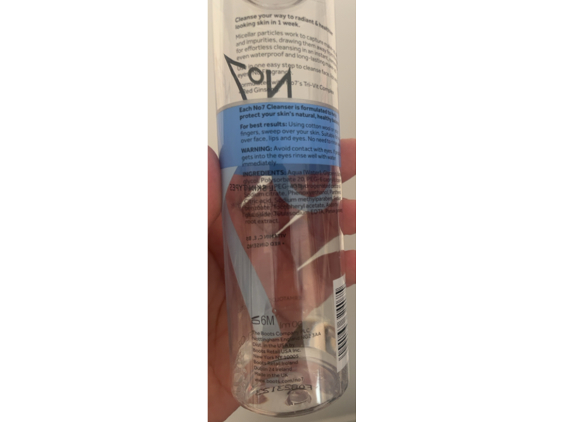 No7 Micellar Water, 6.7 fl oz/200 mL