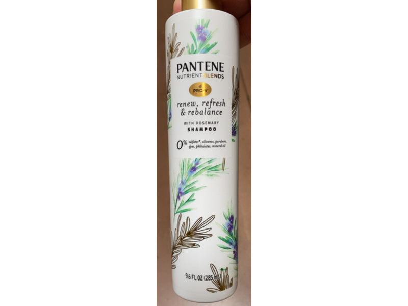 Pantene Nutrient Blends Shampoo, Rosemary, 9.6 fl oz/285 mL