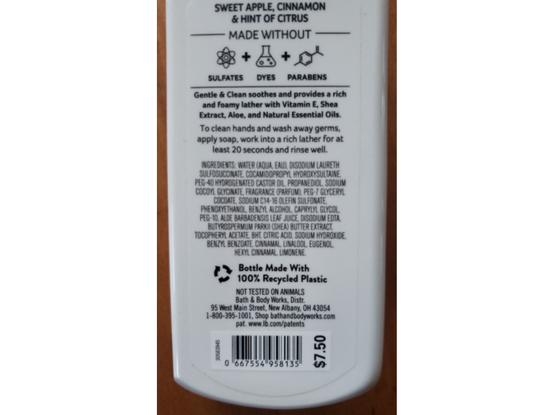 Bath & Body Works Gentle & Clean Foaming Hand Soap, Redwood Apple, 8.75 fl oz/259 mL