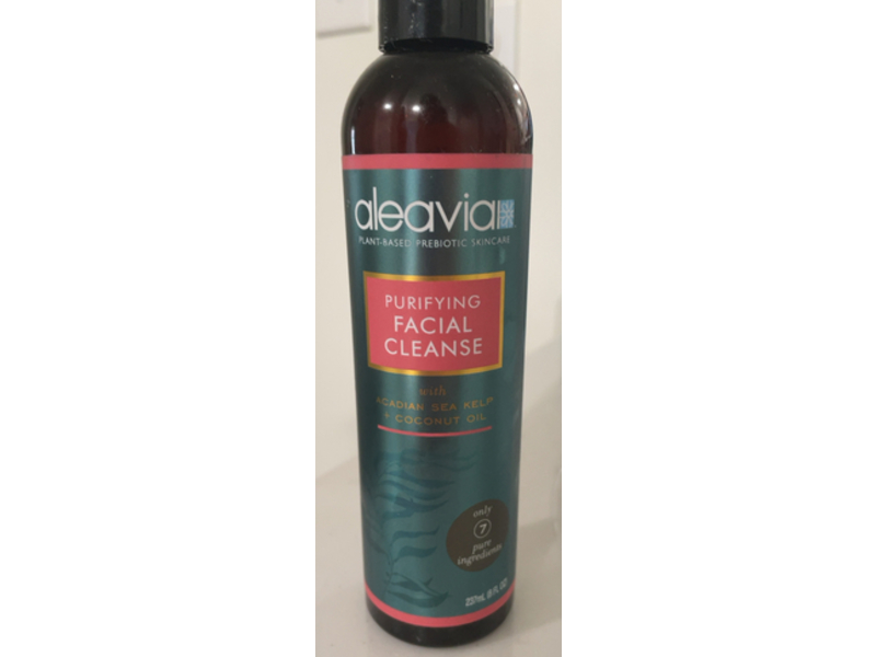 Aleavia Purifying Facial Cleanser, Acadian Sea Kelp + Coconut Oil, 8 fl oz/237 mL
