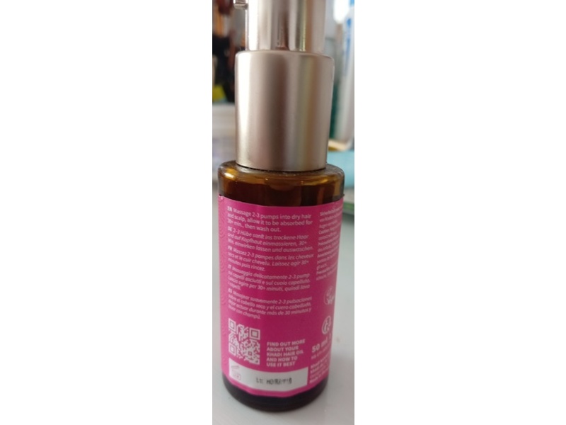 Khadi Hair Oil, Rose Repair, 1.69 fl oz/50 mL