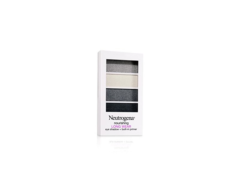 Neutrogena Nourishing Long Wear Eye Shadow + Built-In Primer, Smoky Steel, 0.24 oz