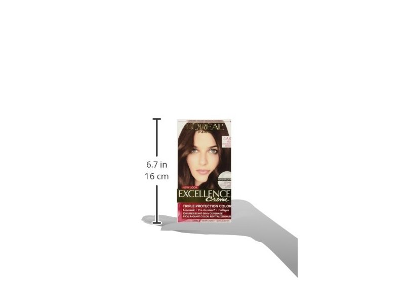 L'Oreal Excellence Creme Hair Color, Dark Chocolate Brown 4AR
