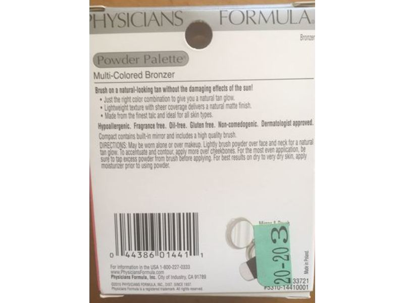 Physicians Formula Multi-Colored Powder, Bronzer, 0.3 oz/9 g