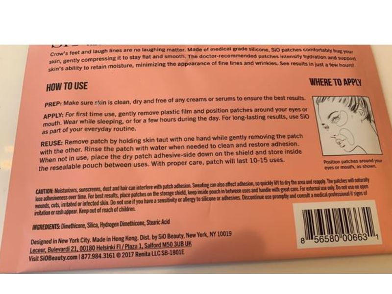 SiO Eye and Smile SIO Eye & Smile Life Anti-Wrinkle Patches