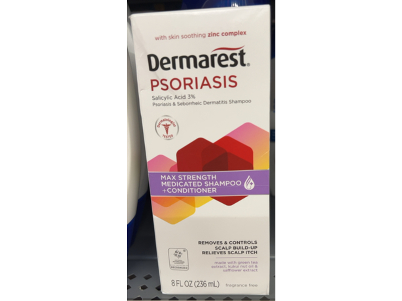 Dermarest Psoriasis Medicated Shampoo + Conditioner, 8 fl oz/236 mL