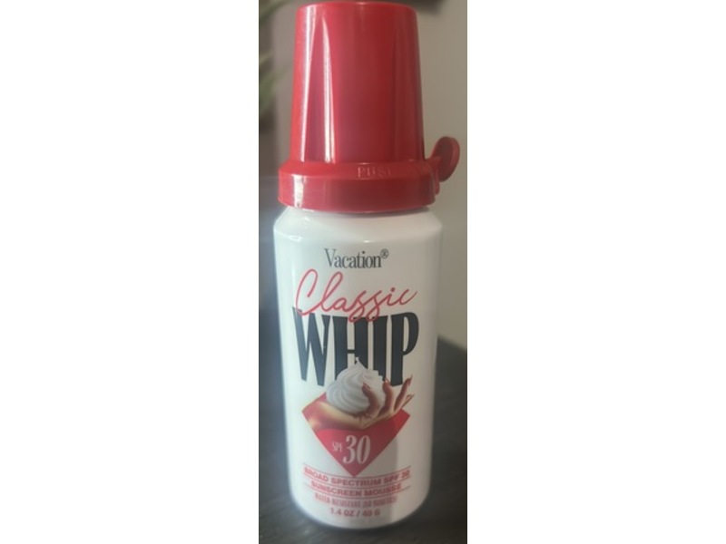 Vacation Classic Whip Sunscreen Mousse, SPF 30, 1.4 oz/40 g