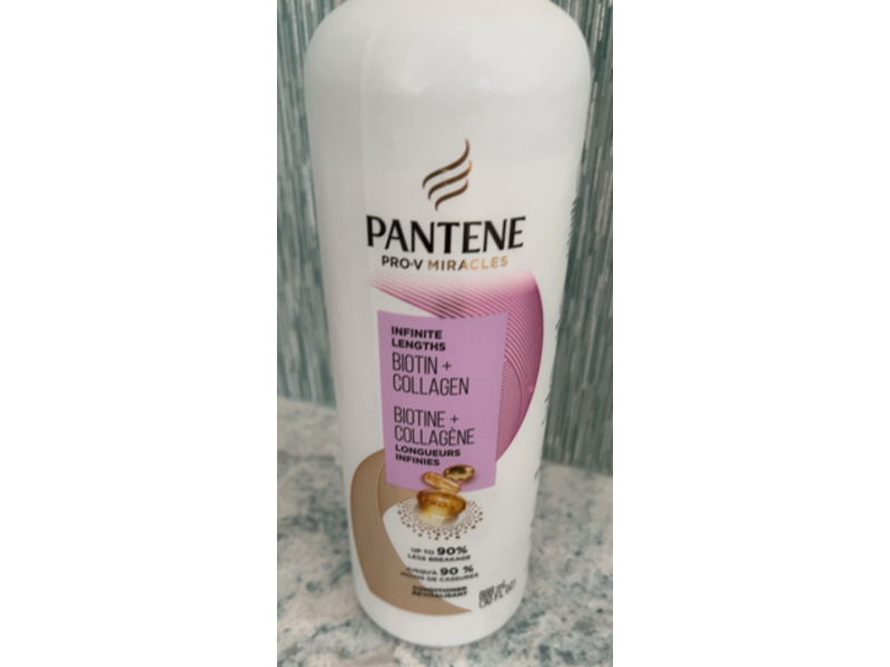 Pantene Infinite Lengths Conditioner, Biotin + Collagen, 30 fl oz/888 mL