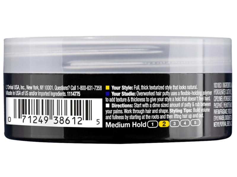 L'Oreal Paris Studio Line Overworked Hair Putty, 1.7 oz/50 g