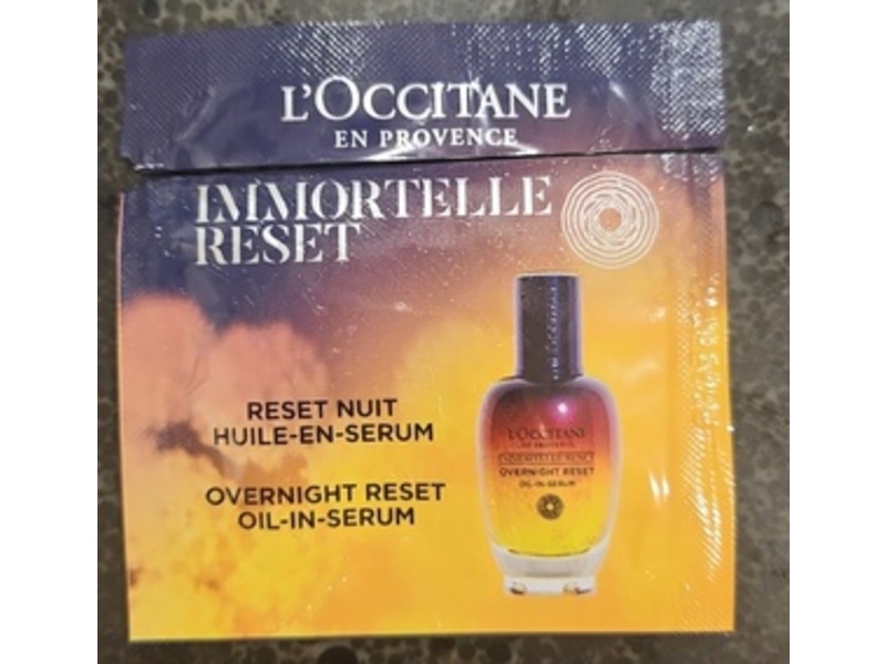 L'Occitane En Provence Immortelle Reset Overnight Reset Oil-In-Serum, 0.03 fl oz/1 mL
