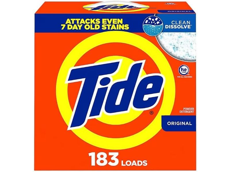 Tide Powder Detergent ,Original, 209 oz/5.92 Kg, 183 Loads