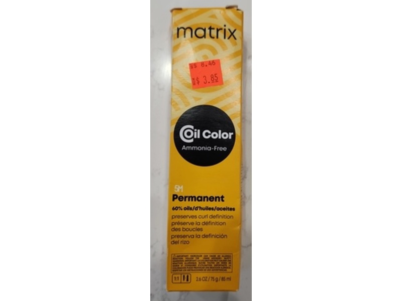 Matrix Coil Permanent Color, 5M Medium Brown Mocha, 2.6 oz/75 g