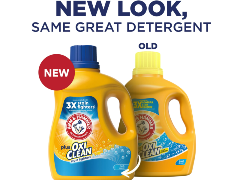 Arm & Hammer Plus OxiClean Liquid Laundry Detergent, Fresh Scent, 77 Loads, 100.5 fl oz/2.97 L