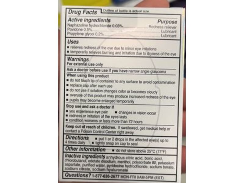 Rohto Optic Glow Cooling Eye Drops, 0.4 fl oz/13 mL