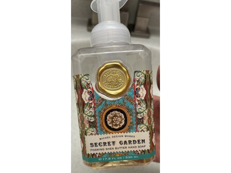 Michel Design Works Foaming Shea Butter Hand Soap, Secret Garden, 17.8 fl oz/530 mL