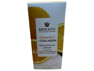 Rata & Co Vitamin C + Collagen Brightening Serum, 1⅔ fl oz/50 mL
