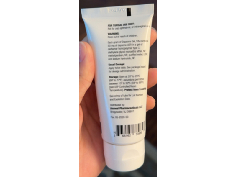 Dapsone Gel 5%, 60 g, Amneal (Rx)