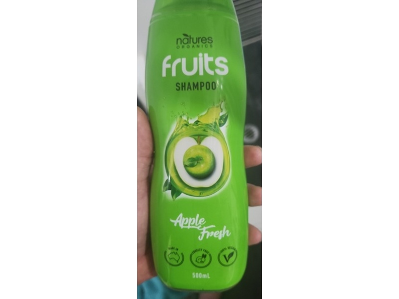 Natures Organics Fruits Shampoo, Apple Fresh, 500 mL