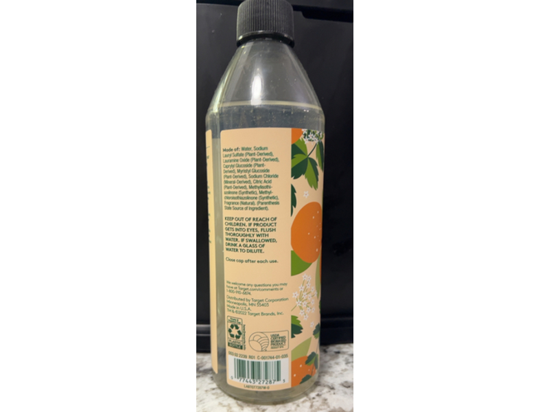 Ever Spring Dish Soap, Spearmint & Orange, 18 fl oz/532 mL