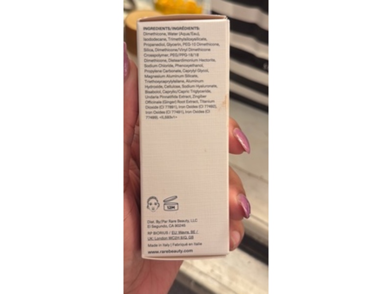 Rare Beauty True To Myself Natural Matte Longwear Foundation, 32 Medium Deep Neutral, 1 fl oz/30 mL