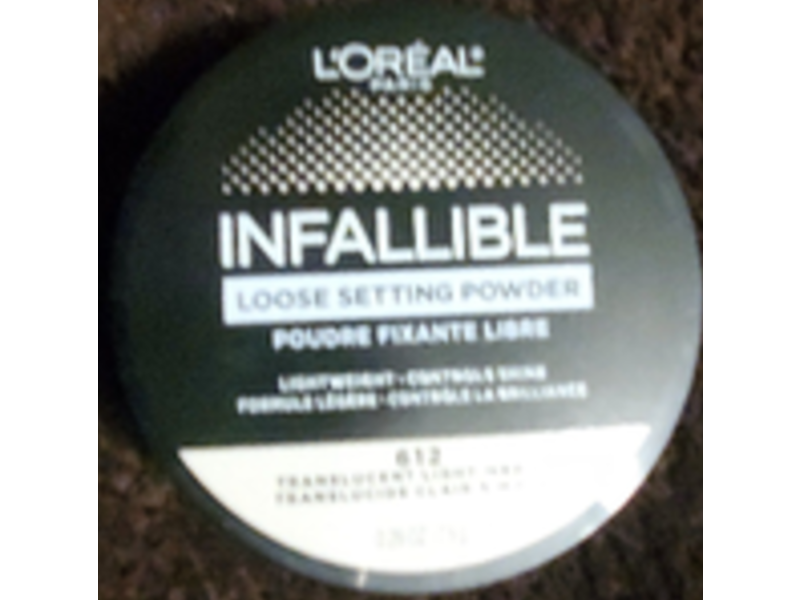 L'Oreal Paris Infallible Loose Setting Powders, 612 Translucent Light-Medium, 0.28 oz/7.5 g