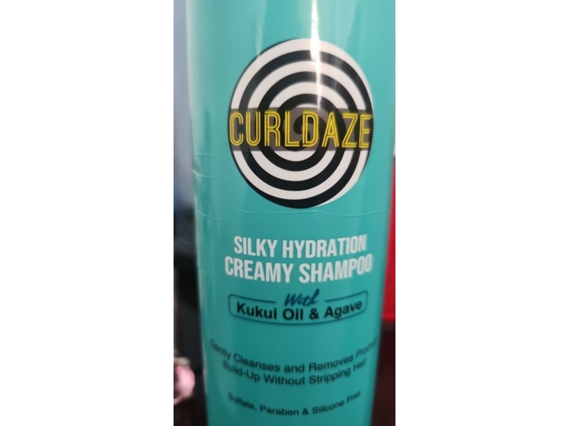 Curldaze Silky Hydration Creamy Shampoo, Kukui Oil & Agave, 12 fl oz/355 mL
