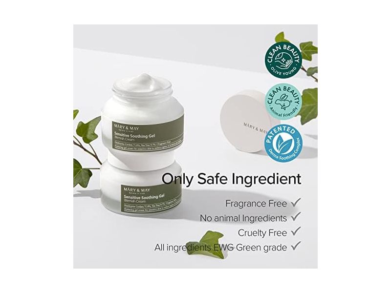Mary & May Sensitive Soothing Gel Cream, 70 g/2.46 fl oz