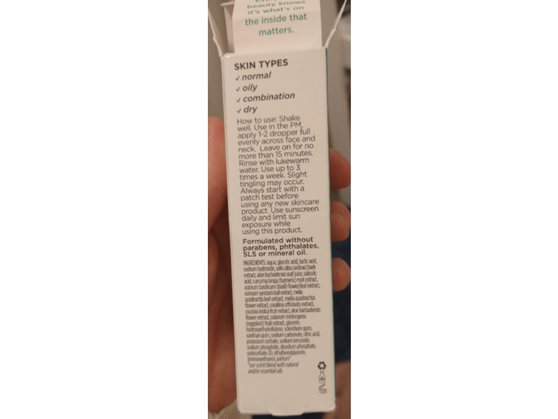 Pacifica Clean Shot BHA-AHA 25 Percent Peel Solutio, Mandarin, Clogged & Dull, 0.80 fl oz/23.6 mL