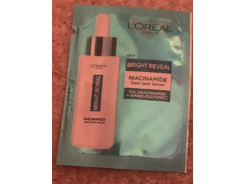 L'Oreal Bright Reveal Dark Spot Serum, Niacinamide, 1 mL