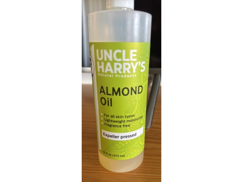 Uncle Harry's Natural Products Almond Oil, 16 fl oz/473 mL