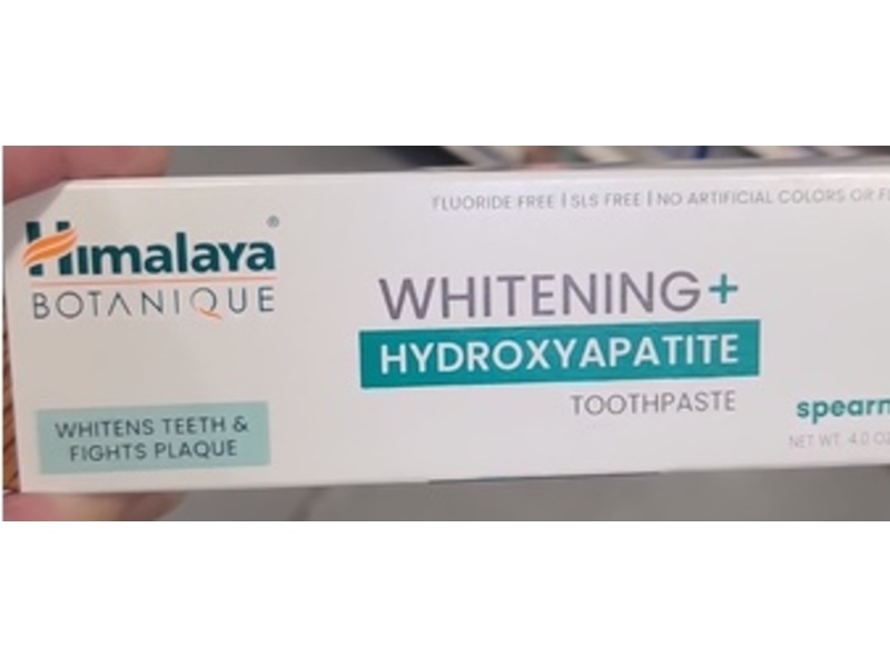 Himalaya Botanique Whitening Hydroxyapatite Toothpaste, Spearmint, 4 oz/113 g