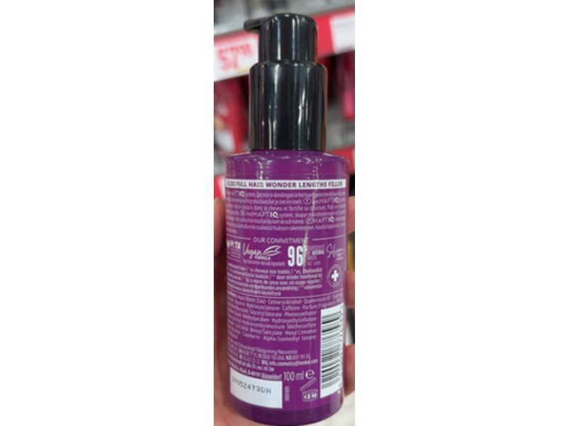 Schwarzkopf Gliss Full Hair Wonder Lengths Filler, Haptiq & Caffeine, 100 mL