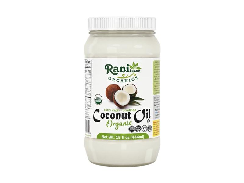 Rani Brand Organics Extra Virgin Unrefined Coconut Oil, 15 fl oz/444 mL