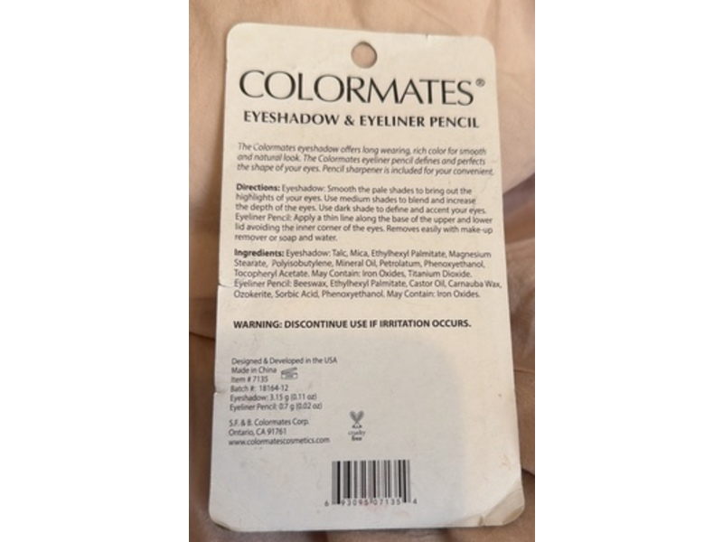 Colormates Eye Shadow & Eyeliner Pencil, Twilight, 0.13 oz/3.85 g
