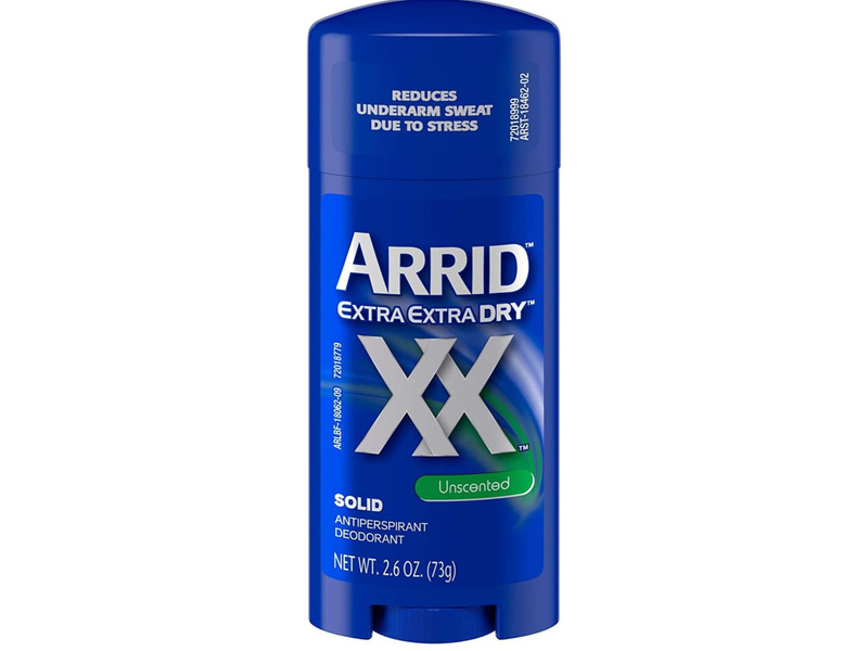 Arrid Extra Extra Dry Solid Antiperspirant Deodorant, Unscented, 2.6 oz/73 g