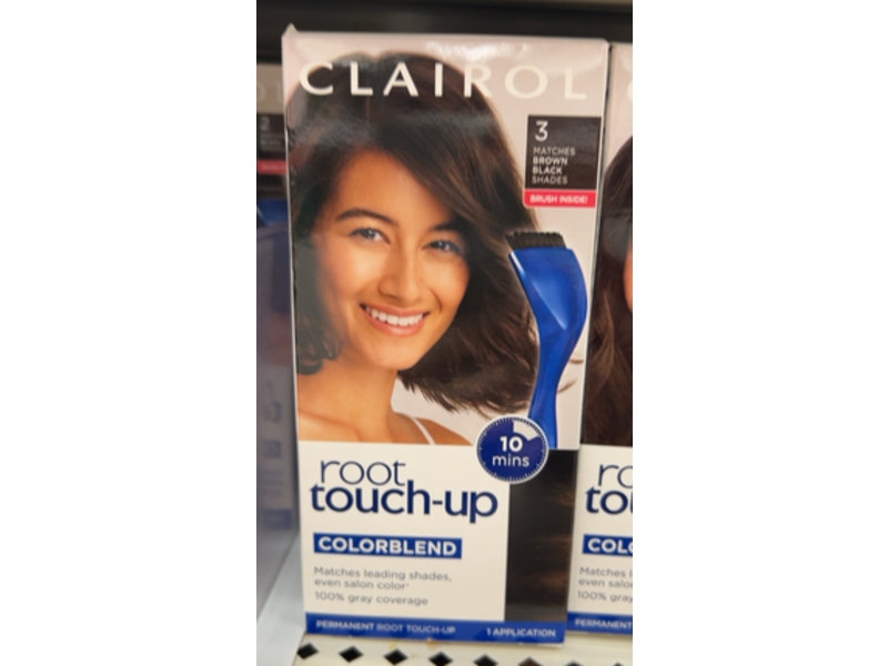 Clairol Colorblend Permanent Root Touch-Up, 3 Brown Black, 1 Application