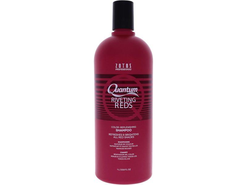 Zotos Professional Quantum Riveting Reds Color Replenishing Shampoo, 33.8 fl oz/1 L