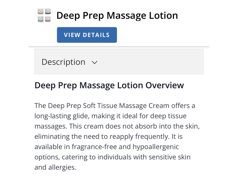Sammons Preston Deep Prep Tissue Massage Cream, 15 oz/425 g