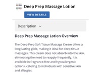 Sammons Preston Deep Prep Tissue Massage Cream, 15 oz/425 g - thumbnail 5