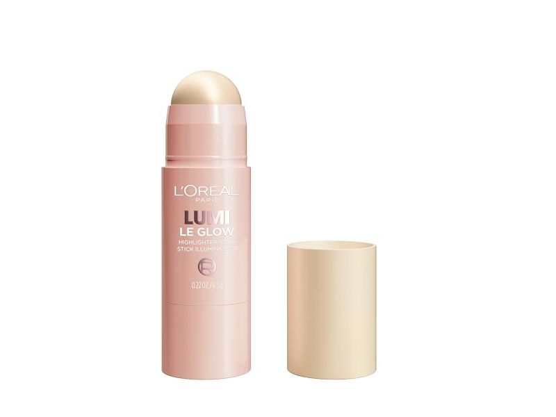 L'Oreal Paris Lumi Le Glow Highlighter Stick, 635 Glowy Golden Couture, 0.22 fl oz/6.5 g