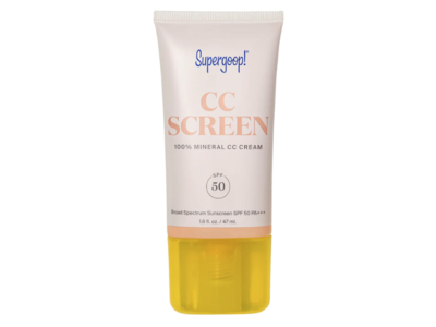 Supergoop! CC Screen 100% Mineral CC Cream, SPF 50 PA++++, 1.6 fl oz/47 mL