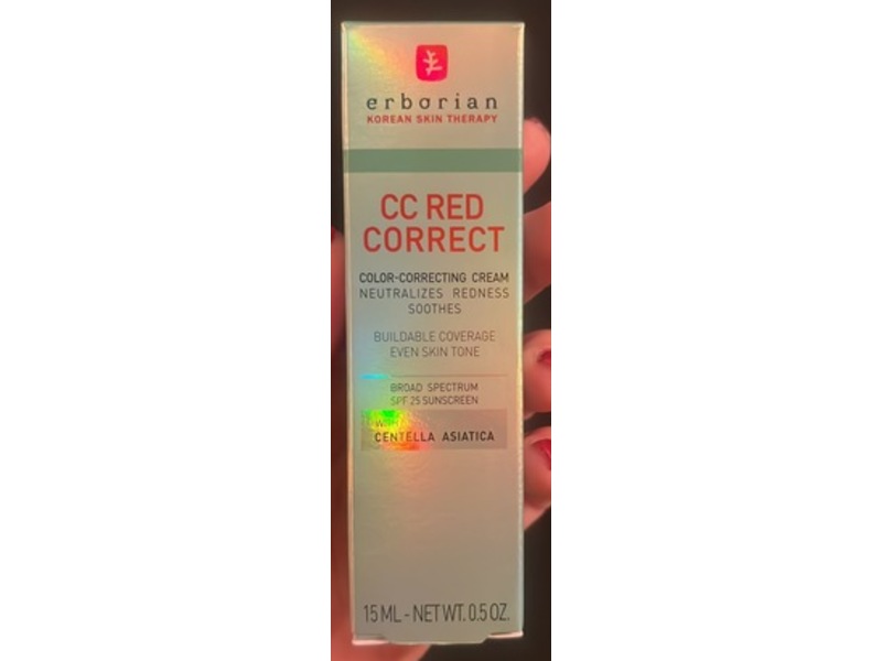Erborian Cc Red Correct Color Correcting Cream, SPF 25, 0.5 oz/15 mL