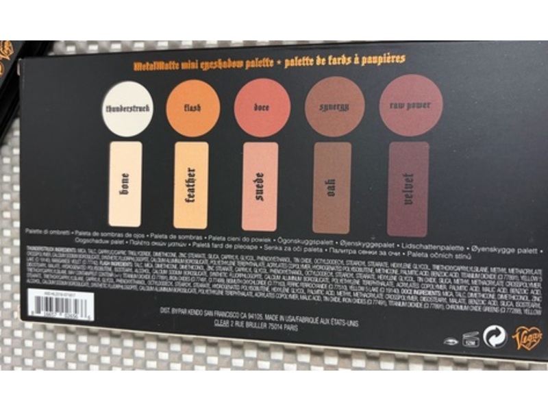 Kat Von D MetalMatte Eyeshadow Palette, 0.06 oz/1.7 g