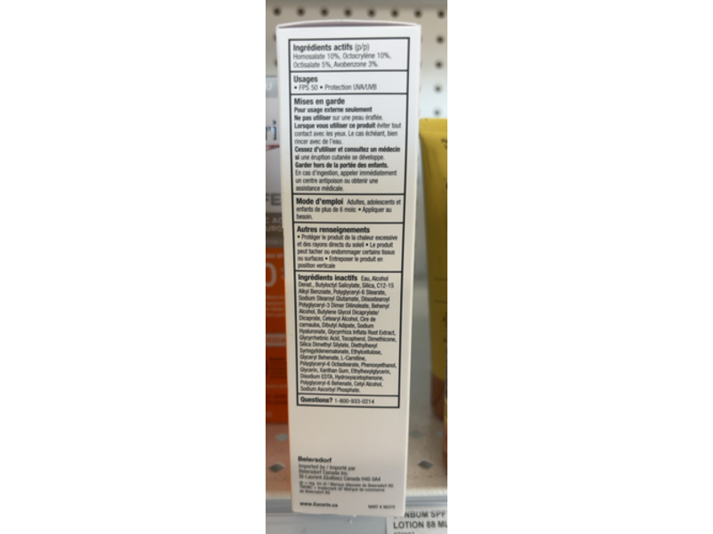 Eucerin Age Defense + Hyaluronic Acid Lightweight Lotion, SPF 50, 75 mL