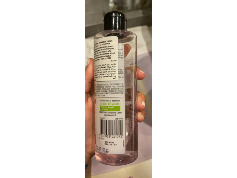 Monoprix La Beaute Toning Lotion, 250 mL