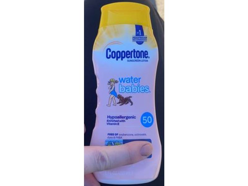 Coppertone Water Babies, Hypoallergenic, Vitamin C, SPF 50, 8 fl oz/237 mL