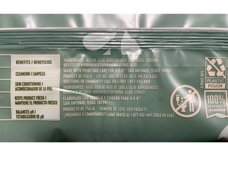 Field & Future By H-E-B Sensitive Baby Wipes, Fragrance Free, 192 Count, 2 Pack