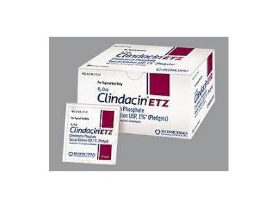 Clindacin ETZ (clindamycin phosphate) 1% Topical Pledget, 1 Packet, Medimetriks Pharmaceuticals (RX)