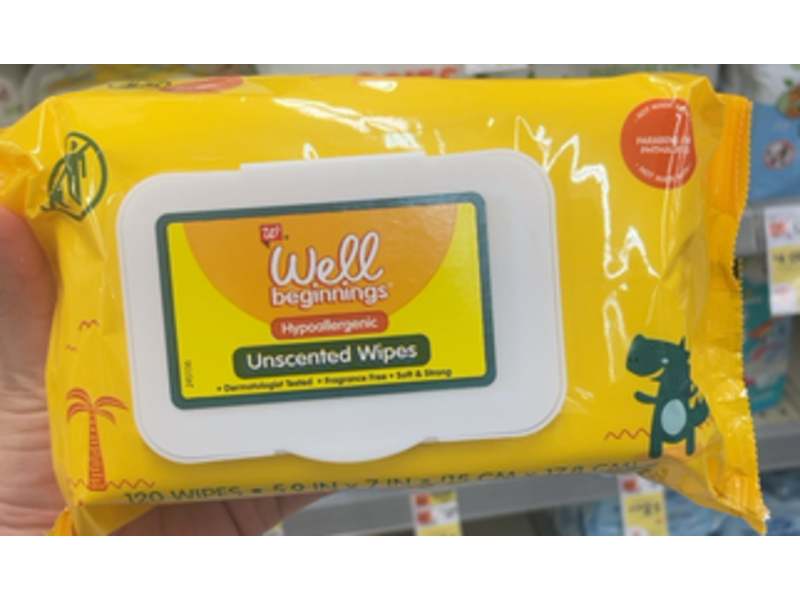 Walgreens Well Beginnings Baby Wipes, 120 Count