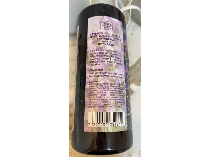 Dead Sea Collection Hand Wash, Lavender, 33.8 fl oz/1000 mL